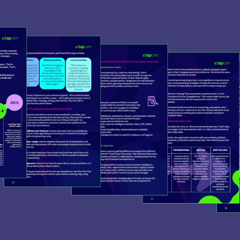 Customer journey playbook